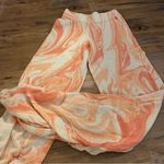 Jaded London  Orange Swirl Ruched Hem Printed Knit Joggers Size US 2 s small Photo 6