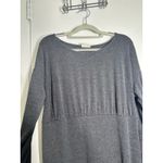 Mimi Maternity Dress Large Gray Midi Side Slit Minimalist Officecore Academia Size undefined Photo 4