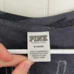 PINK - Victoria's Secret NWOT | PINK Victoria’s Secret women’s gray black zebra print v-neck sequin top M Photo 1