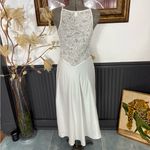 Rya Collection Milos Embroidered Lace Satin Slip Midi Gown Sz Small 🧡🍄 Photo 5