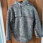 Altar'd State Altar’d State Small Wubby Teddy Sherpa Quarter Zip Pullover Jacket Gray S Photo 2