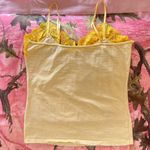 Old Navy y2k yellow lace striped cami Photo 3