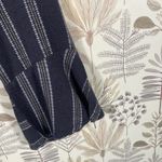 FIKA the Brand Women's Striped Long Sleeve‎ Romper – Navy/White – Size Medium Blue Photo 3