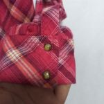 Sonoma Pink Plaid Western Button Front Long Sleeve Top Size PS Photo 4