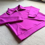 Scarlett Magenta Oversized Polo Collar Sweatshirt Pink Size 3X Photo 3