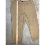 NWOT George Ankle Dress Pants Beige Sz 16W Flat Front Zip Pockets THINK SLIM Photo 3