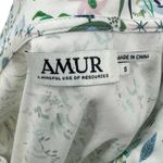 Amur Reagan One Shoulder Blouse Top White Floral Print Long Sleeve Size Small Photo 11