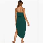Nerlerolian Summer Midi Sleeveless Dress Adjustable Straps Green Size Small Photo 1