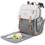 Eddie Bauer  Gray and Tan Baby Bag Photo 2