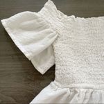 American Eagle Outfitters off the shoulder peplum white crop top size S Photo 2