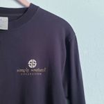 Simply Southern  Boo Hair Don't Care Black Long Sleeve Tee Photo 4