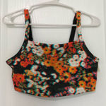 Aerie Brand New ‎ Offline Blurry Black Floral Sports Bra Multi-Color Size Medium Photo 0
