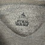 Disney Parks Star Wars Hoodie XL Gray Glitter Logo Long Sleeve‎ Pullover Photo 3