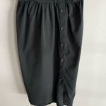 Banana Republic  Charcoal Halter Midi Dress Ruched Waist Lined Size 8 Photo 4