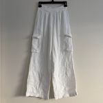 Aerie  Gauzy High Waisted Cargo Pant Size XS White Photo 5