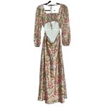 ASOS Ever New Long Sleeve Apricot Floral Maxi Dress Women’s US 4 Photo 8