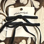 Free People Black Velvet Hair Bands Photo 0