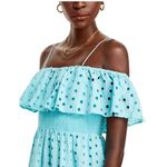 T Tahari  Eyelet Midi Dress Size Medium‎ Photo 2