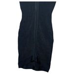 Kardashian Kollection New  Dress Womens S Bandage Mesh V Neck Bodycon Club Black Photo 2