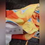 New! Sunny Multicolor Swim Cover Rouched Skirt Orange Size M Photo 1