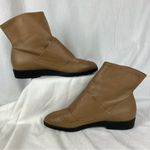 Vtg 1985 EUC Bloomingdale's Women's Tan Leather Boots Made in France Sz 8 w/ Box Photo 2