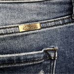 KanCan Morgan High Rise Two Tone Flare Released Raw Hem Denim Jeans Blue Size 29 Photo 12