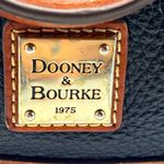 Dooney & Bourke black pebbled leather vintage tote bag serial number J7990553 Photo 3