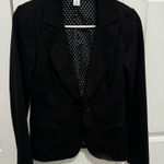 White House | Black Market  Dress Blazer Women Size 0 Black Formal Long Sleeve NWOT Photo 0