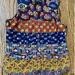 Young Threads  Women's S/M Hippie‎ Boho Patchwork Quilted Vest 100% Cotton EUC Photo 0