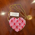 NWT Tiana NY XOXO Heart Chain Strap Bag Pink Photo 2