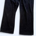 Black velour vintage 2000s sweatpants Size Medium Photo 4