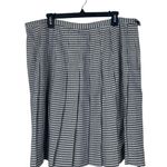 Briggs New York Vintage Briggs Women’s Size 22W Houndstooth Black White Pleated Schoolgirl Skirt Photo 0