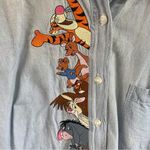 Disney The Store Vintage Embroidered Winnie the Pooh Chambray Button Down Photo 2