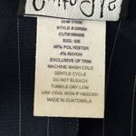 Suits Us Blazer Womens 6 Navy White Stripe Sleeveless Jacket Corpcore Vintage Blue Photo 6