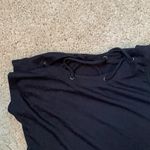 EXPRESS  black 🖤 t shirt szM with tie sleeve Photo 1