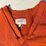 Current/Elliott Current Elliot Cropped LS Sweater S Womens Orange Boho Festival Distressed Relax Photo 7