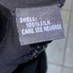 Carmen Marc Valvo Signature Solid Black Silk Layered Midi Skirt Women’s Size 10 Photo 5