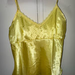 Jolinesse Satin Butter Yellow Bow Camisole Lace Medium Photo 0
