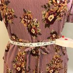 Xhilaration NWOT Rose Pink Floral Crinkle Short Sleeve Dress Drawstring Waist Elastic New Photo 5