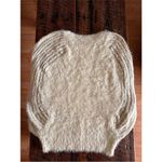 None Women’s almond color mohair style sweater size large Photo 2