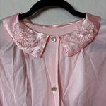 VINTAGE MERVILLE HOUSE DRESS DAY ROBE DUSTER PINK APPLIQUÉ COLLAR SIZE M Size M Photo 3