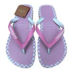 Havaianas  Sz 41 - 42 | US 9 10 Checkmate Gray Pink White Flip Flops Sandals Photo 0