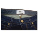 Paige Skyline Skinny Jeans Womens Dark Wash Stretch Denim Mid Rise: Size 26 Photo 3