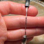 Sterling Silver Etched Floral 925  Bangle Photo 11