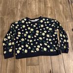 Draper James  Navy Floral Crewneck Sweater size XXL Photo 0