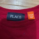 Children’s Place red argyle sweater size small Photo 2