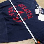 Atlanta Braves NWT sweatshirt sweater corduroy Blue Size XL Photo 3