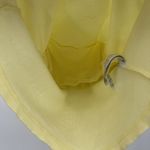 Edikted Pale Yellow Ribbed Tank Top Bow Classic Cropped Size Large Cotton Photo 5