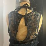 J for Justify Black lace back sheer dress and statement necklace Photo 1