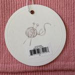 Dictionary Knitwear Ribbed Cropped Tank Top in Bridal Rose Pink Size XL Photo 3